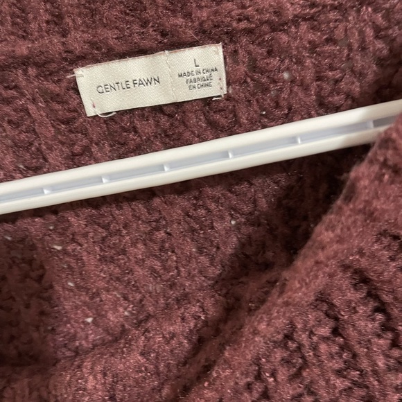 Gentle Fawn cropped bubble sleeve sweater. - Picture 2 of 3